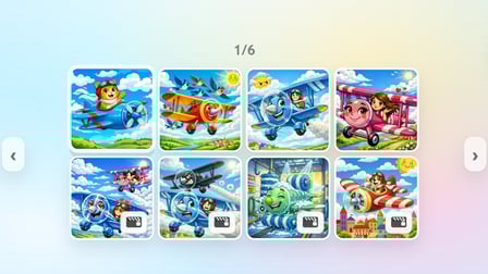 Cartoon Airplanes: Jigsaw Puzzles - Screenshot 1