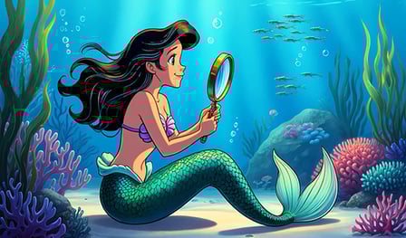 Fondo marino de objetos ocultos