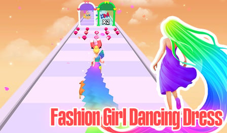 Fashion Girl Dancing Dress