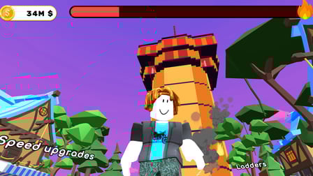 Save Brainrot from the Fire Rescuer Obby +1 Tycoon - Screenshot 1