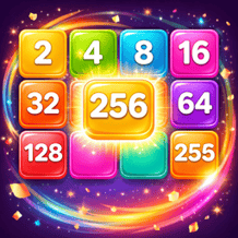 2048 Numbers Merge three in a row