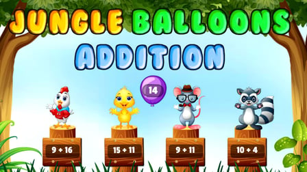 Jungle Balloons Addition