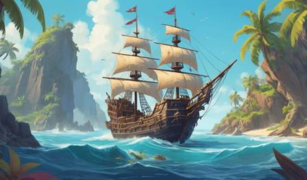 Pirate Swim: Treasure Island