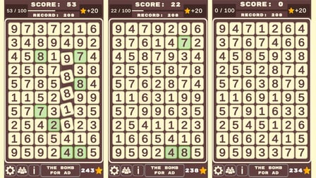 Combination of Numbers: Same Numbers - Screenshot 1