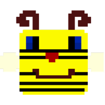 Bee in Blooming Chaos