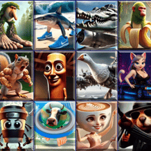 Animaux Cérébraux Italiens de Mahjong