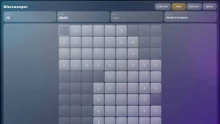 Glassweeper - Screenshot 1