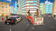 Flying Fire Truck Driving Sim