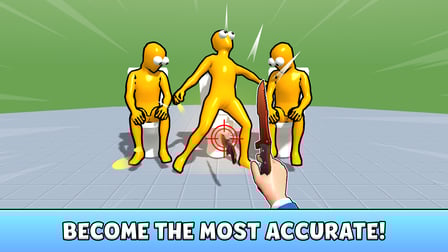 Ninja vs Ragdolls: Sharp Knife Throw! - Screenshot 3