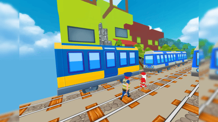 Xmas Santa Surfer Running Game - Screenshot 1