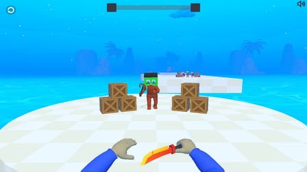 Noob is a knife thrower against zombies - Screenshot 1
