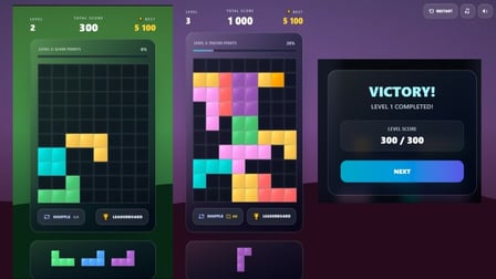 Neon Block Puzzle - Screenshot 1