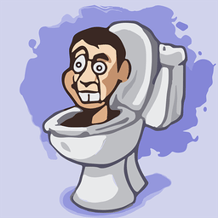 A large coloring book of Skibidi toilets