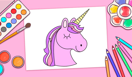 Unicorns Coloring Game for Girls