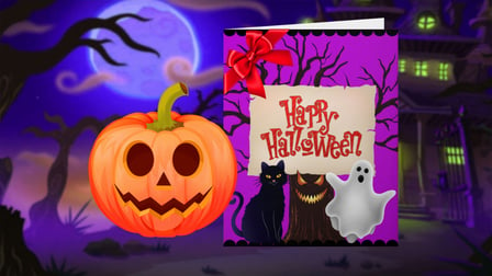 Happy Halloween Princess Card Designer