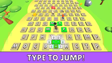 Jump on the Letters! Learn to Type! - Screenshot 1