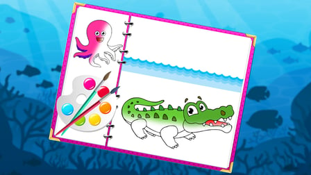 Sea Creatures Coloring Book