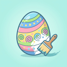 Easy Easter Coloring Eggs