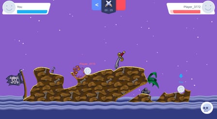 Kodimodi - artillery rpg with a destructible world - Screenshot 3