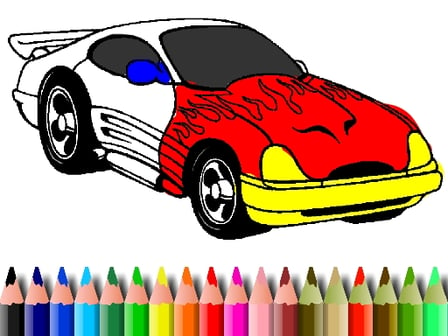 BTS Muscle Car Coloring