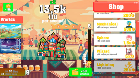 Russian clicker - Screenshot 1