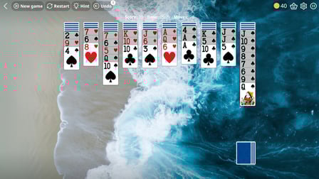 Spider Solitaire Online 1 - 2 - 4 suits - Screenshot 2