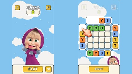 Play with Masha: collect the cubes! - Screenshot 1