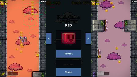 Panic Cube: Wall Jump - Screenshot 2