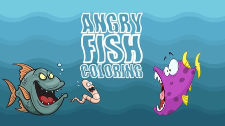 Angry Fish Coloring