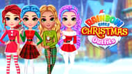 Rainbow Girls Christmas Outfits