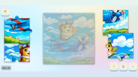 Cartoon Airplanes: Jigsaw Puzzles - Screenshot 3