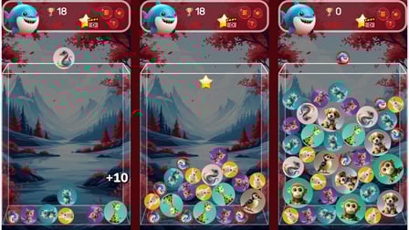 Merging cute little animals - Screenshot 2