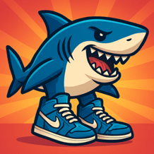 Shark in sneakers: Meme battle
