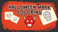 Halloween Mask Coloring Book