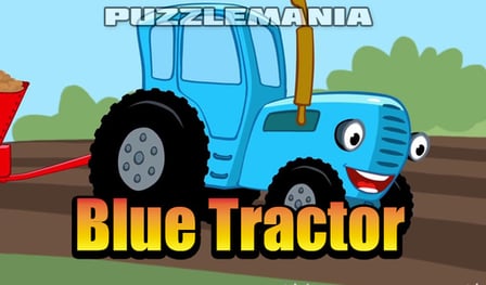 Blue Tractor - PuzzleMania