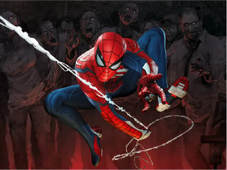 Spiderman Vs Zombie