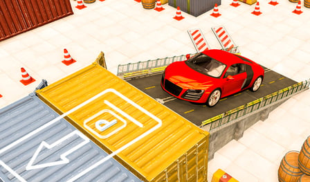 Car parking with obstacles