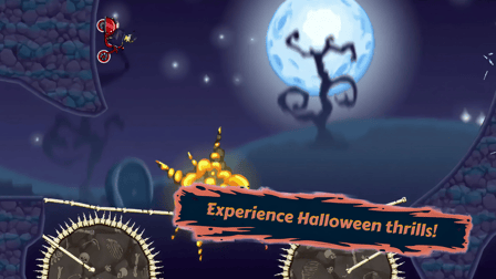 Moto X3M Spooky Land - Screenshot 2