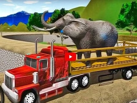 Big Farm Animal Transport Truck