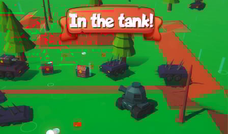 In the tank!