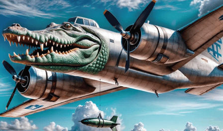 ¡Krokodilo Bombardiro y Dania Varesnik vuelan kroko!