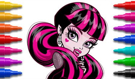 Monster Girls: Coloring & Stickers