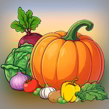 Vegetable Merge: Collect the Pumpkin!