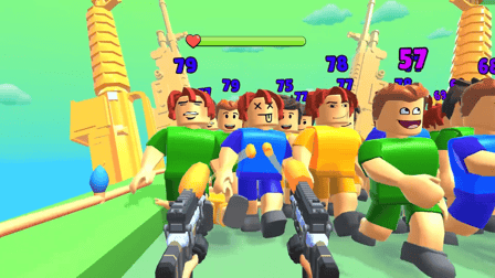 Blocks Shooter 3D! Run, Shoot, Merge Weapons! - Screenshot 5