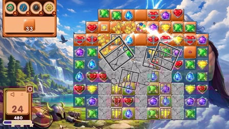Match 3: Treasures of Zeus - Screenshot 4