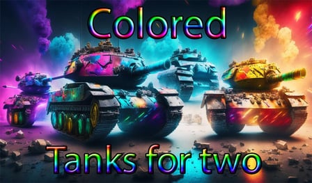 Colored tanks for two