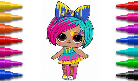 Dolls Coloring Game for girls