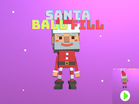 Santa Ball Fill 3D