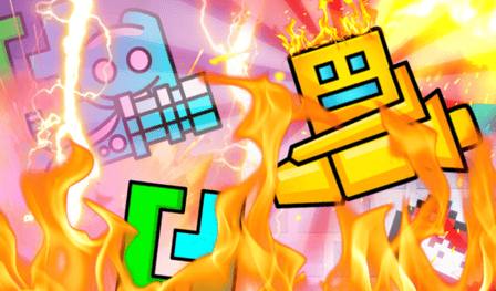 BURN THEM ALL in MOD Geometry - Sandbox with Fire!