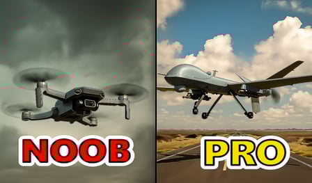 Battle drone simulator